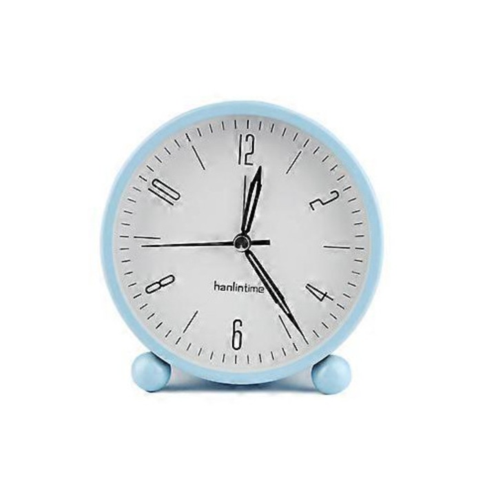 Dekoratív analóg óra, nem ketyegő, kerek, fém, megvilágított, 30x30cm