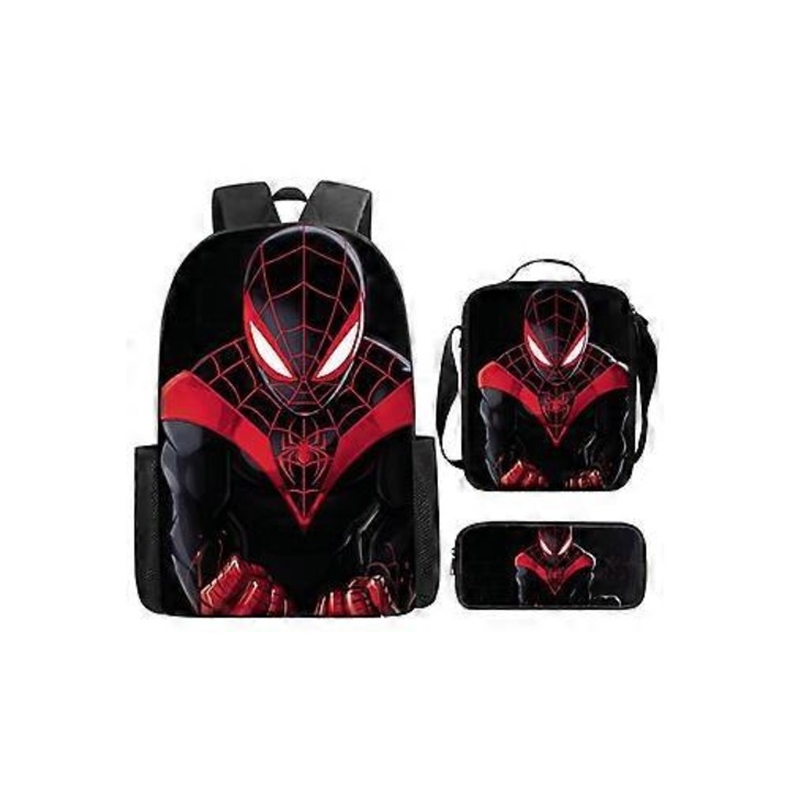 Ghiozdan Marvel Spider-Man, capacitate mare, pentru scoala, multicolor