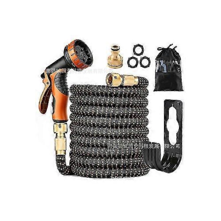 Kihúzható kerti locsolótömlő 25 láb, szórófejjel, tömör réz, 0705-ös kiadás