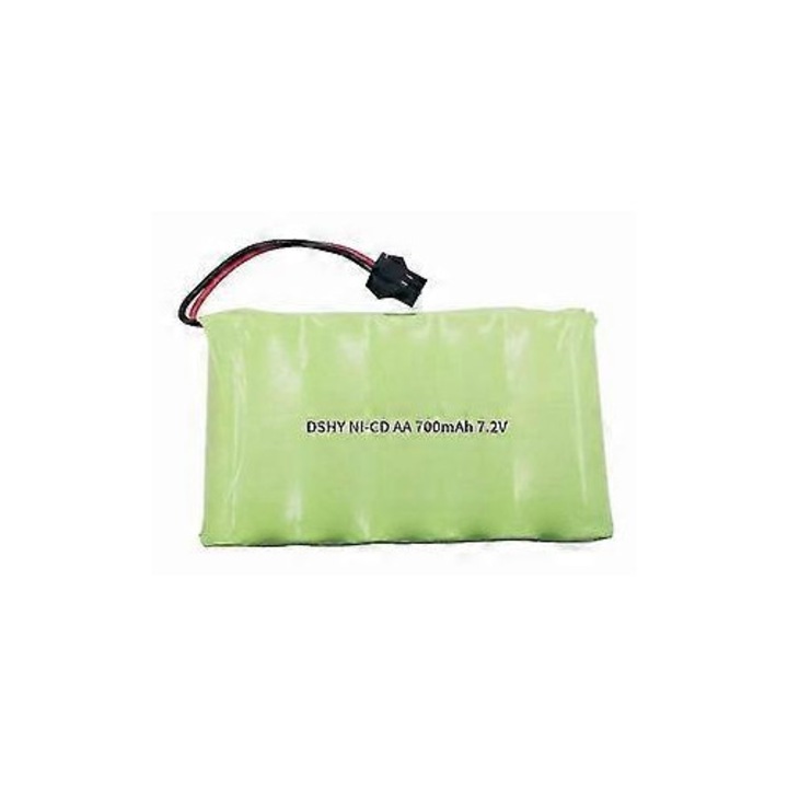 Újratölthető akkumulátor 7.2V 700mAh Sm-2p csatlakozóval elektromos játékokhoz