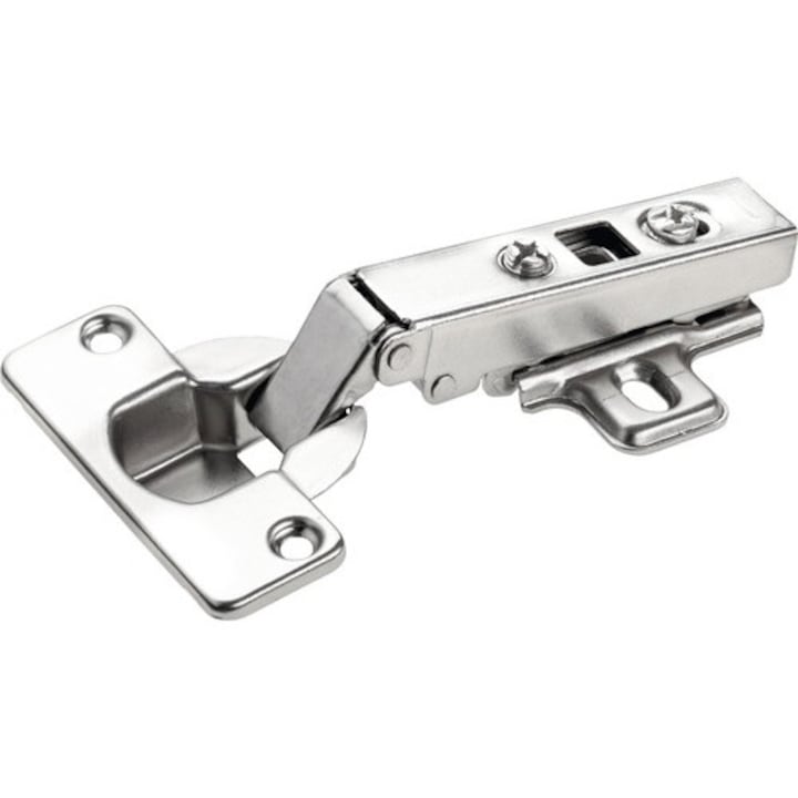 Balama aruncatoare cu amortizor integrat Hettich ClipOn max. 110°, pentru mobila, pachet 12 bucati, pentru gaura Ø35mm, usi aplicate