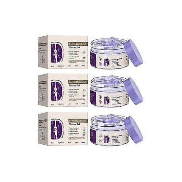 Set 3 x Gel pentru dureri articulare 2025, violet, 200ml