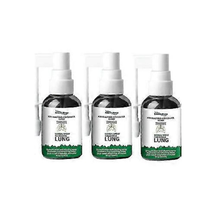 Spray detoxifiant pentru plamani, Set 3 buc, solutie anti-sforait, 150ml SOUTH MOON