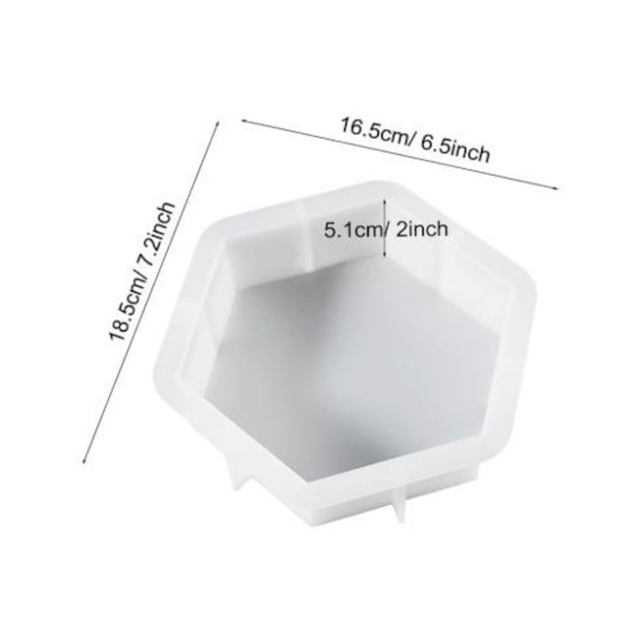 Matrita din silicon hexagonala mica