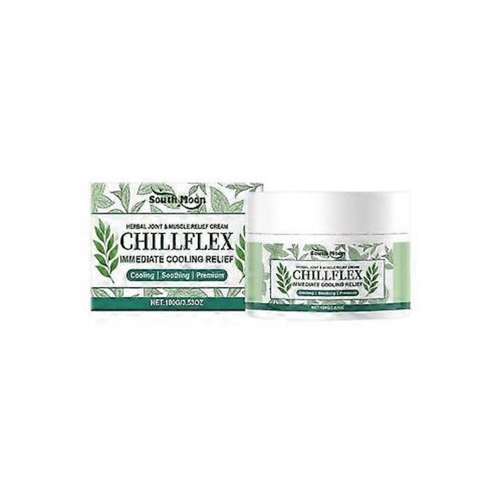 Crema de masaj Chillflex Herbal pentru articulatii si muschi, cu mentol, 200ml
