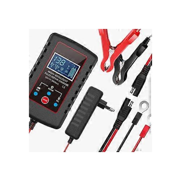 Redresor auto 6v si 12v, incarcator automat complet, incarcator de intretinere