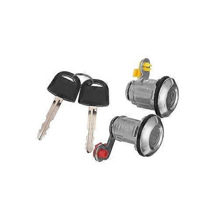 Mitsubishi L200 Pick Up 2001-2005 bal és jobb oldali ajtózárbetét kulcsokkal, készlet