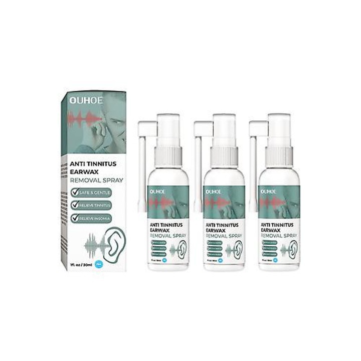 Spray pentru ameliorarea tinitusului, OUHOE, protectie auditiva, 3 buc