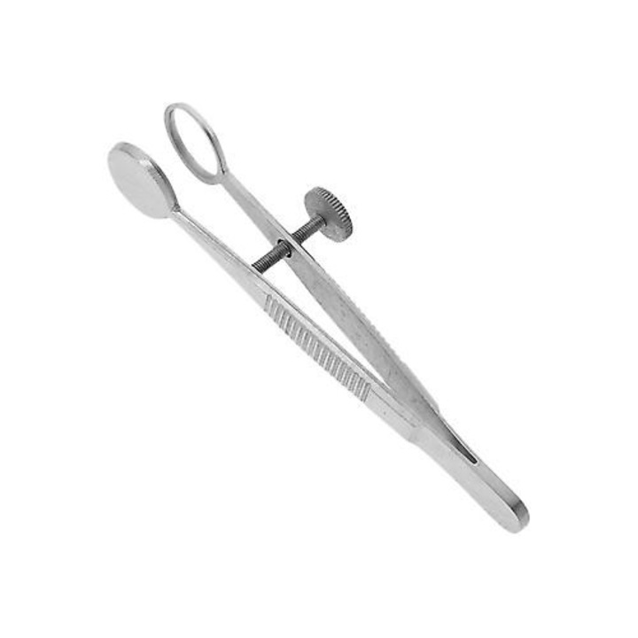 Rozsdamentes acél csipesz chalazionhoz, 20cm