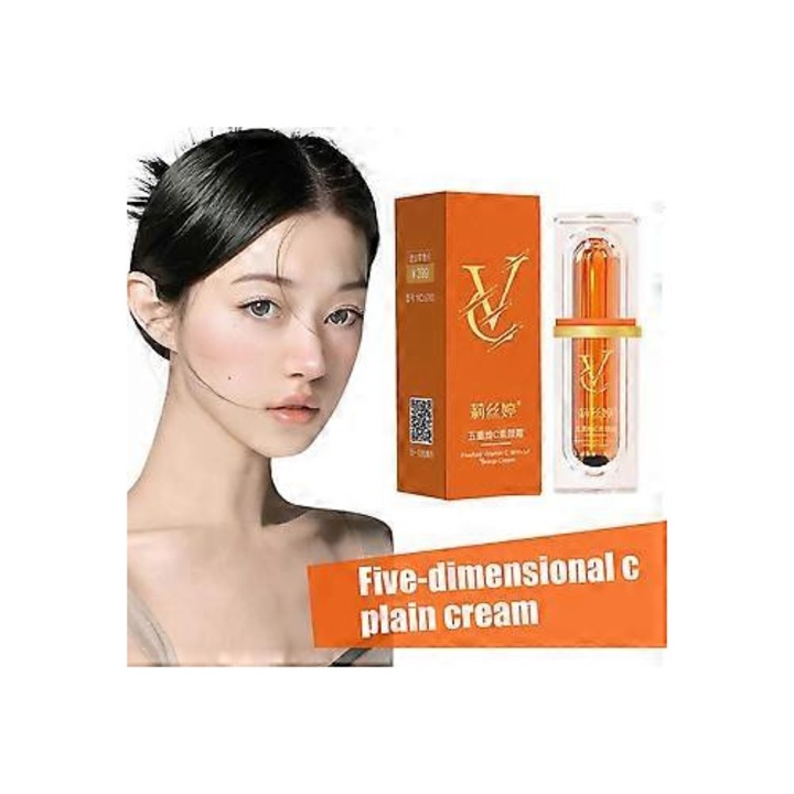 Crema de fata Five Vitamin C Tone Up, hidratant non-gras, 30 ml