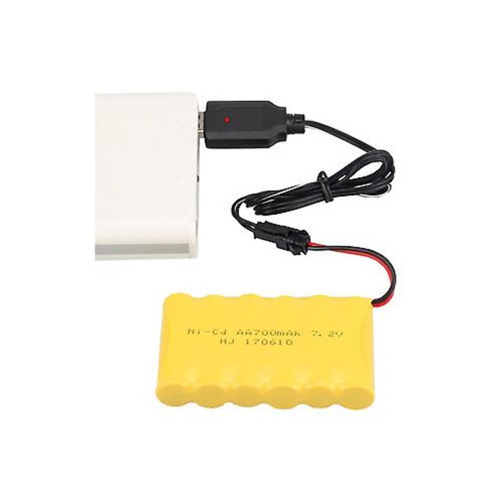 USB töltő 7.2V Ni-Cd Ni-Mh akkumulátorokhoz