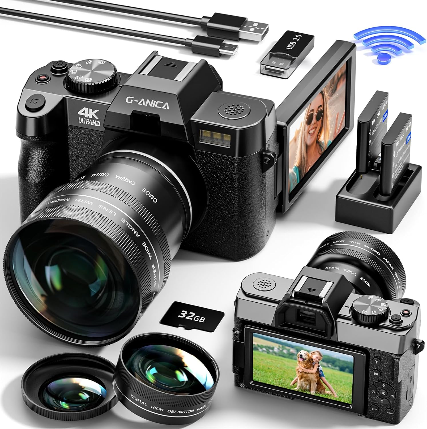 Aparat foto digital Sony Cyber-Shot DSC-WX350, 18 MP, Wi-Fi, Black