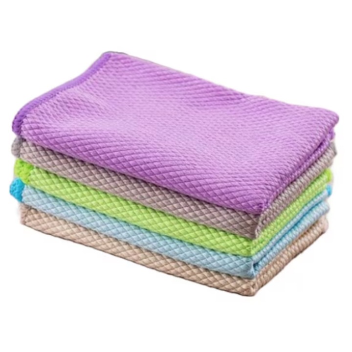 Set 5 Lavete microfibra reutilizabile 40x30 cm super absorbante