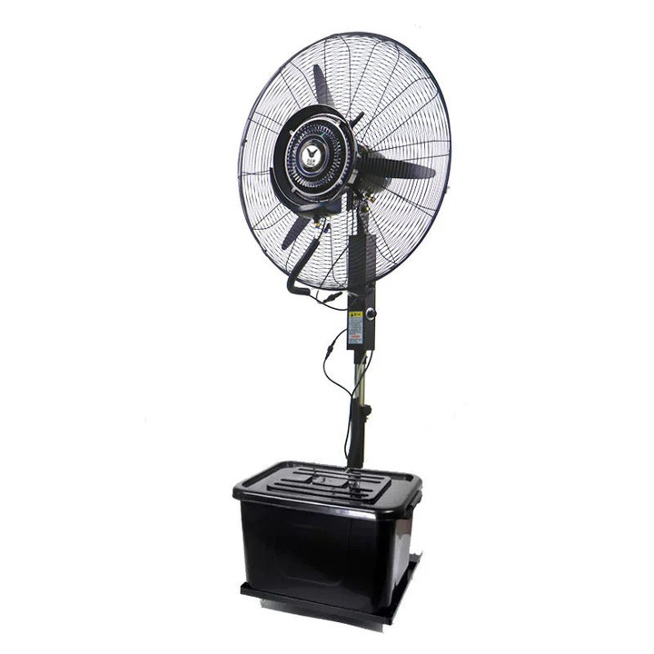 Ventilator industrial cu rezervor apa 40 litri, diametru 55cm, putere 230W - 3 trepte