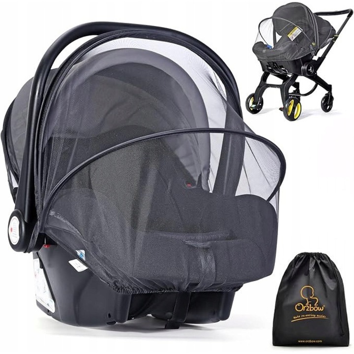 Мрежа против комари за столче за кола за бебета, количка, кош за новородено, защитна мрежа