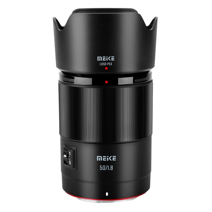 Obiectiv Meike 50mm F1.8 AF STM pentru Nikon Z, autofocus, compact, 58mm