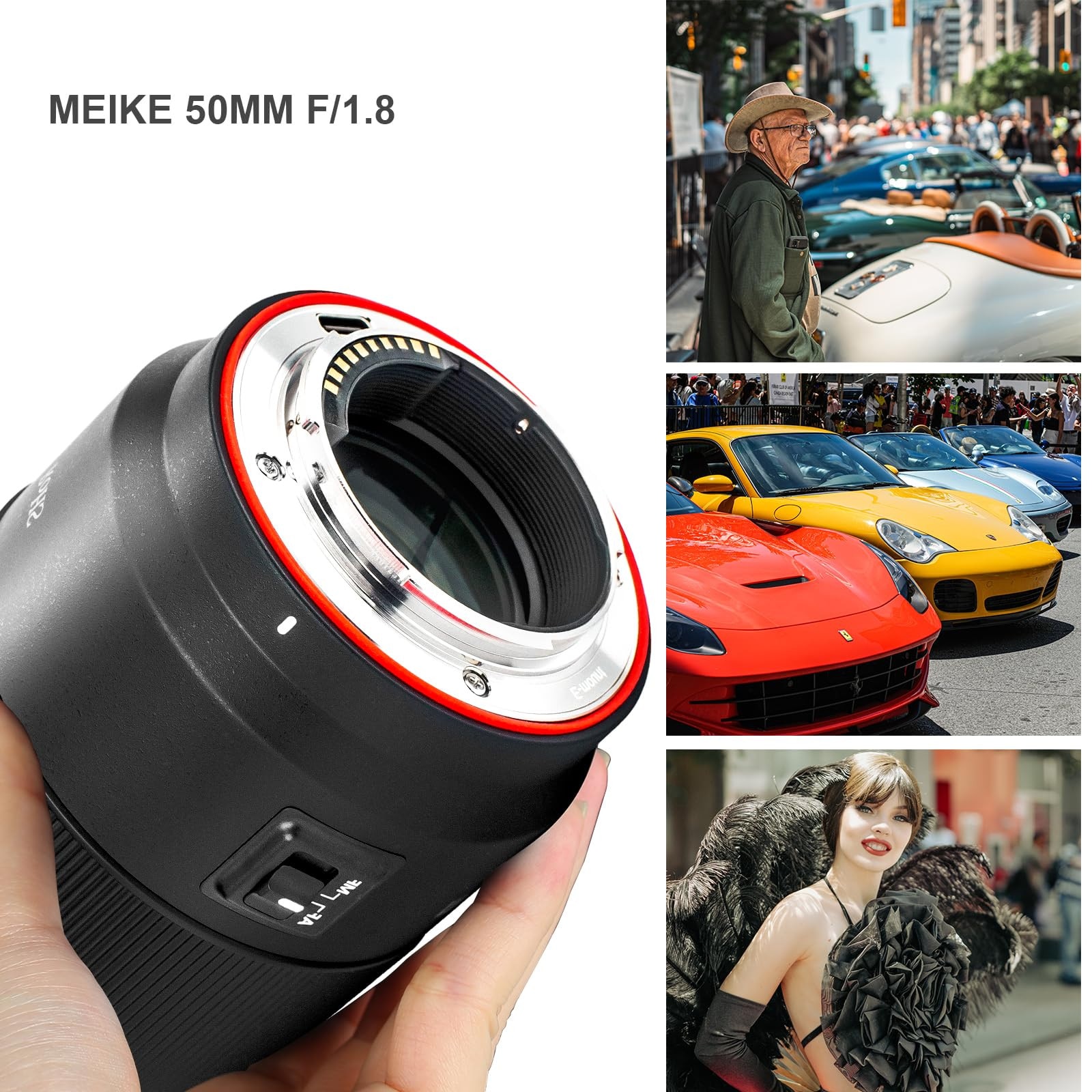Obiectiv Meike 50mm F1.8 AF STM pentru Nikon Z, autofocus, compact