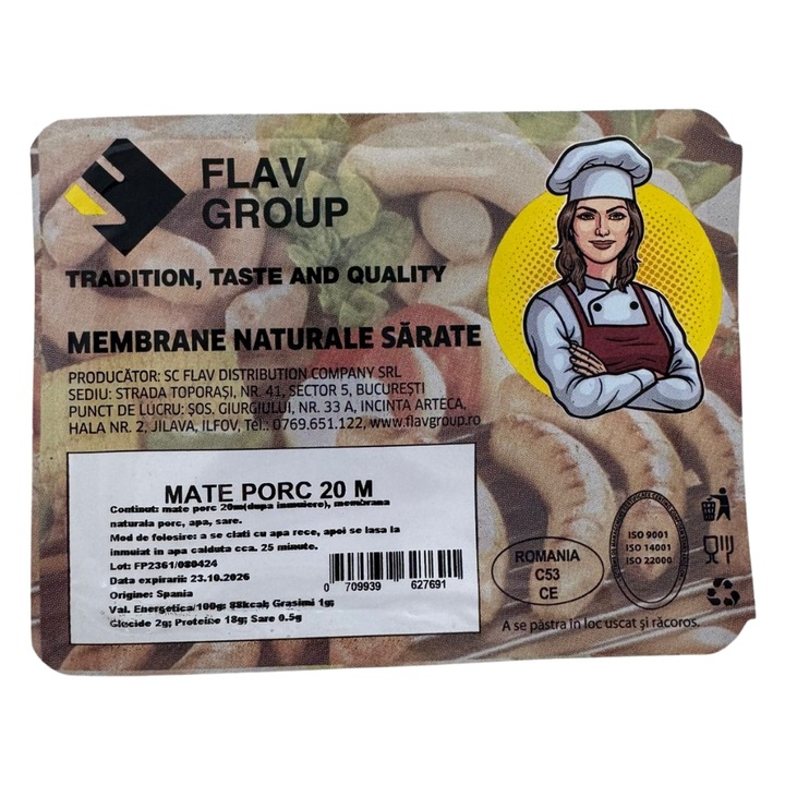 Flav Group Természetes sertésbél kolbászhoz, 20m