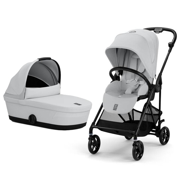 Коларче Cybex Melio Carbon 2 в 1 Fog Grey