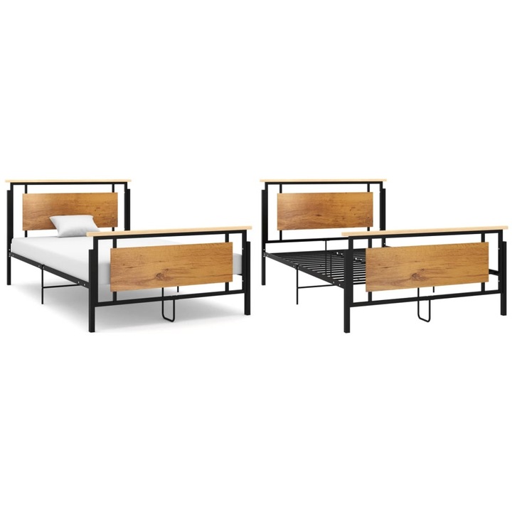 Cadru de pat, 120x200 cm, metal