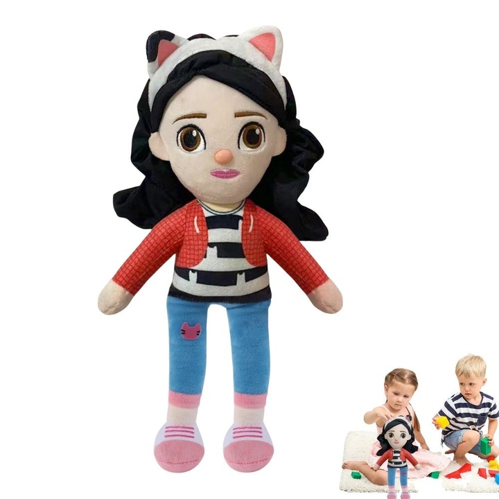 Jucarie de plus Gabby's Dollhouse, 30 cm, Multicolor, Virtual Trend®