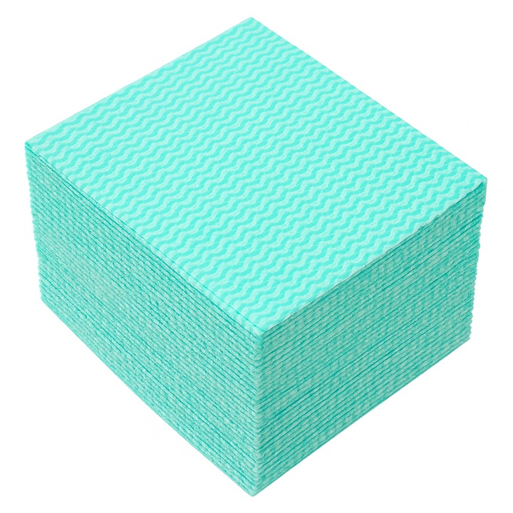 Lavete de bucatarie Klara ZIGZAG – set 100 bucati, reutilizabile, absorbante, pentru podea, geamuri si suprafete