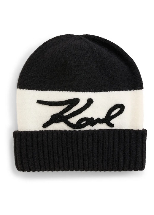 Шапка, Karl Lagerfeld, РЪГБИ, черна, универсална