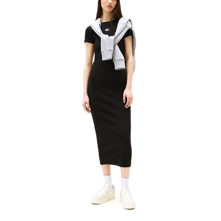 Tommy Hilfiger ruha TJW BADGE RIB MIDI DRESS EXT-DW0DW20873-BDS