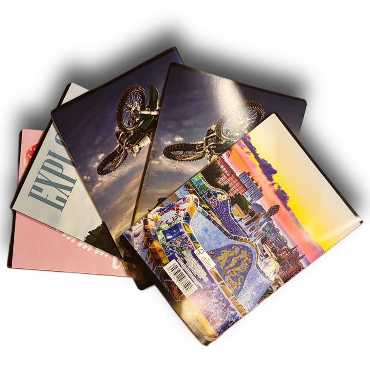 A4-es füzet készlet, 60 lapos – vonalas, iskolai és irodai használatra, 5 db