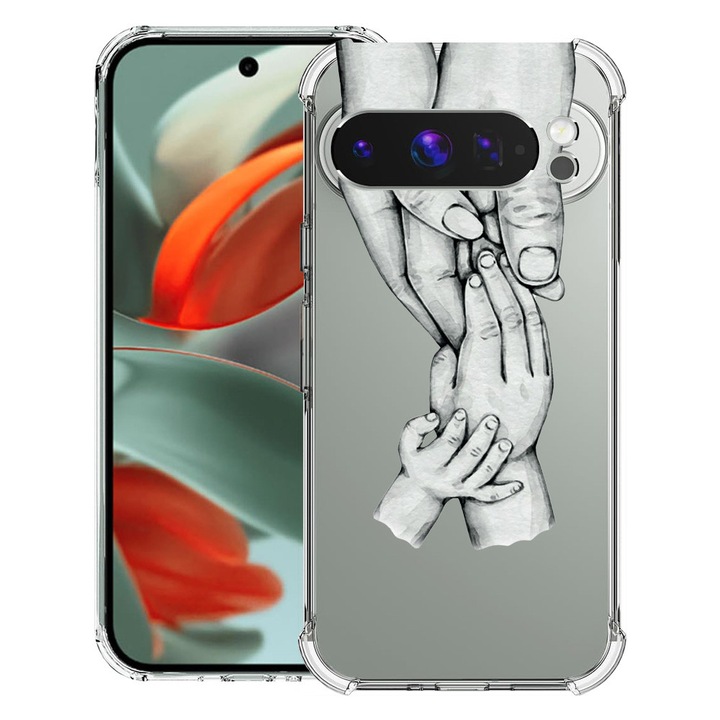 BestCase® Husa Anti Shock 1.5mm Compatibil cu Google Pixel 10 Pro / Pixel 10, cu Design Family, Reinforced 4 Corners, 3119593 AS 959