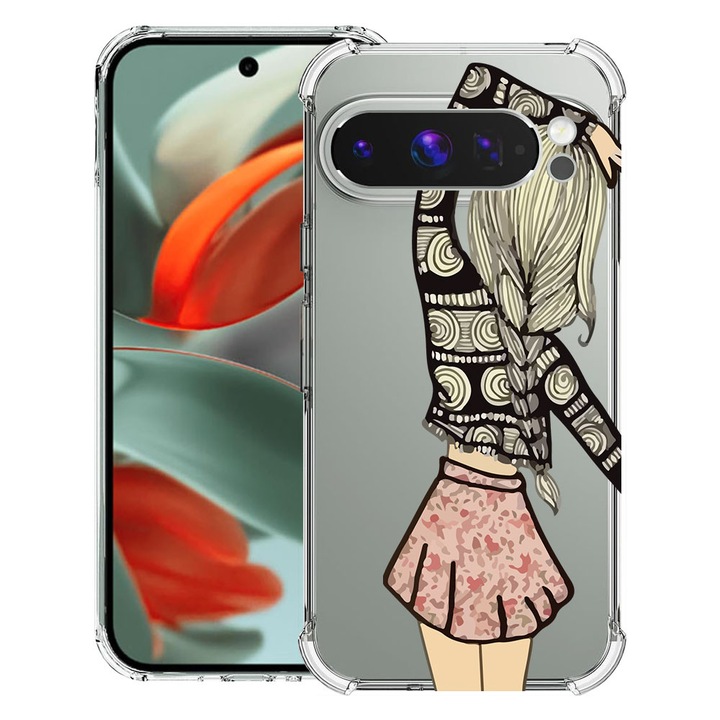 BestCase® Husa Anti Shock 1.5mm Compatibil cu Google Pixel 10 Pro / Pixel 10, cu Design Girl Friend, Reinforced 4 Corners, 3119593 AS 188