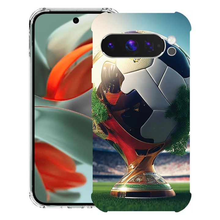 BestCase® Husa Anti Shock pentru Google Pixel 10 Pro XL cu Design Football Cup Trophy, 2052063 AS 1211