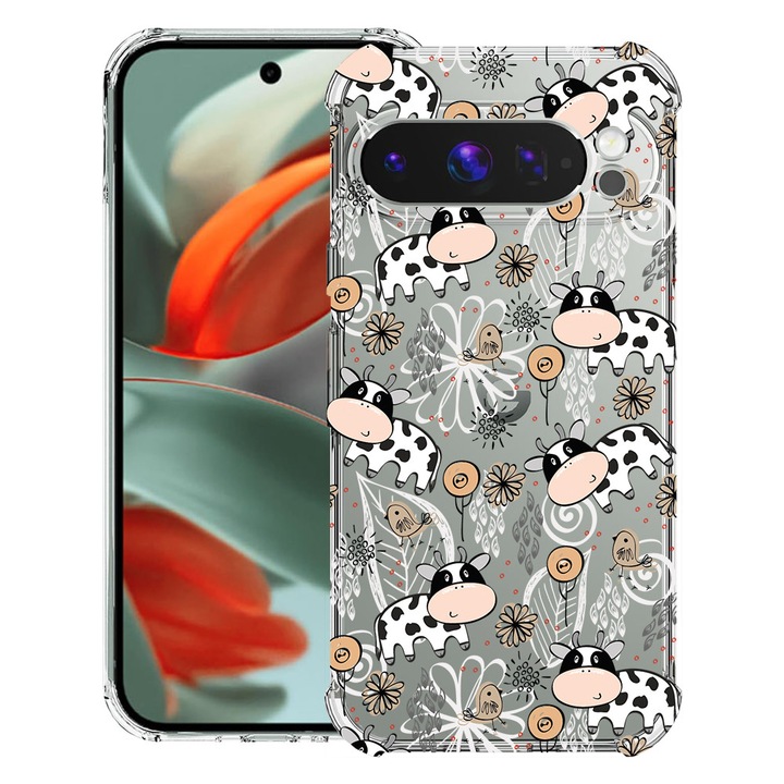 BestCase® Husa Anti Shock pentru Google Pixel 10 Pro XL cu Design Cow Pattern, 2052063 AS 1434