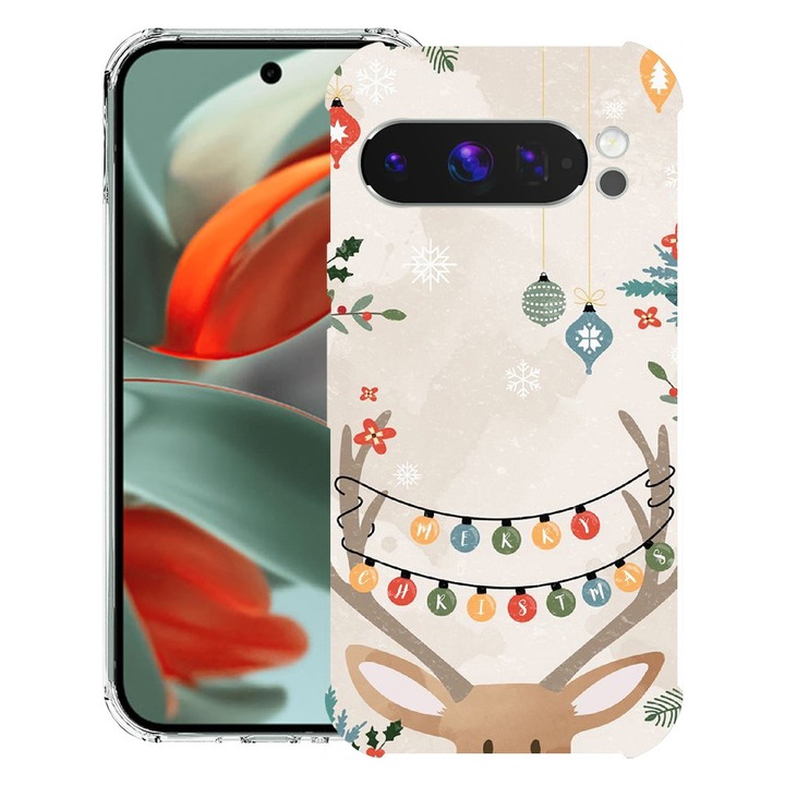 BestCase® Husa Anti Shock pentru Google Pixel 10 Pro XL cu Design Xmas Reindeer, 2052063 AS 1369