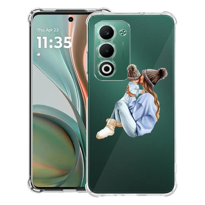 BestCase® Ütésálló tok OPPO A5 5G telefonhoz, Girl Mom With a Boy designnal, 2052056 AS 562