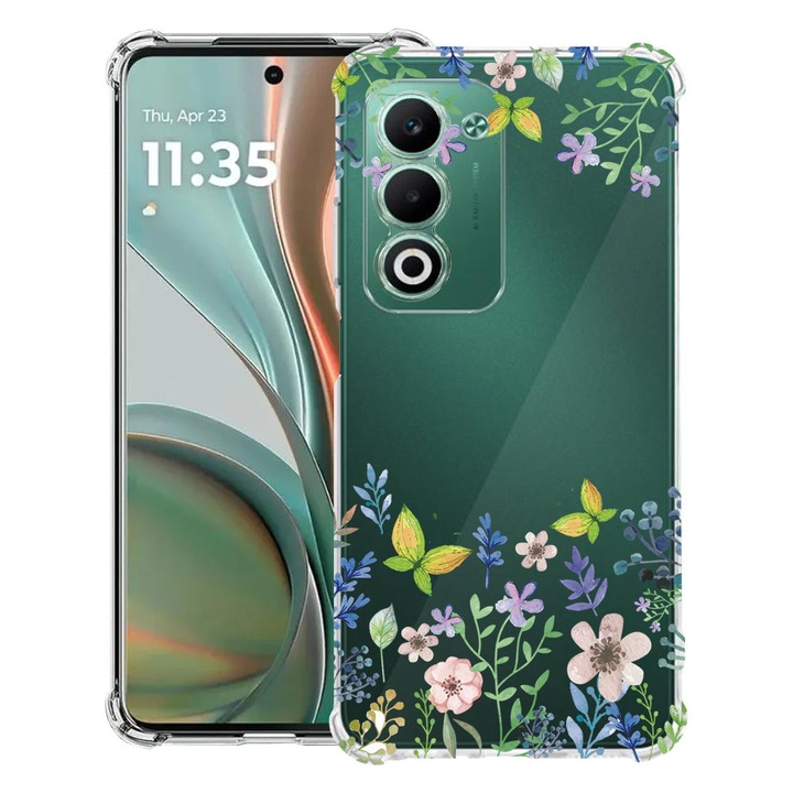 BestCase® Противошоков калъф за OPPO A5 5G с дизайн „Пеперуди и цветя“, 2052056 AS 95