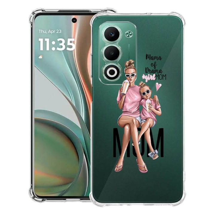 BestCase® Ütésálló tok OPPO A5 5G-hez, „Girl Mom Mama of Drama” mintával, 2052056 AS 558