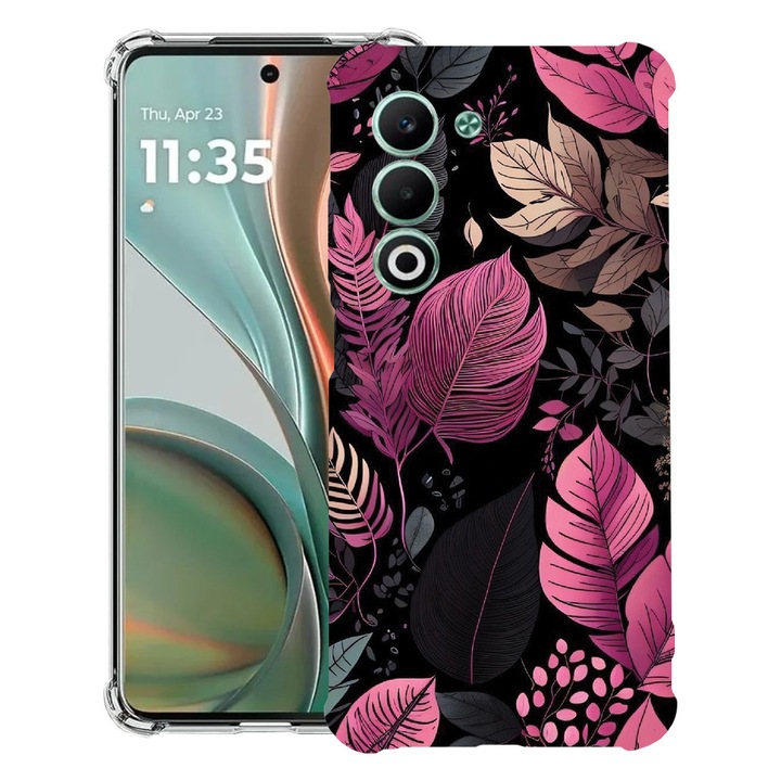 BestCase® Husa Anti Shock pentru OPPO A5 5G cu Design Rose Feathers, 2052056 AS 1163