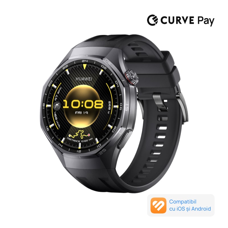 Smartwatch Huawei Watch GT 6 Pro, 46MM, Black Titanium Alloy Case