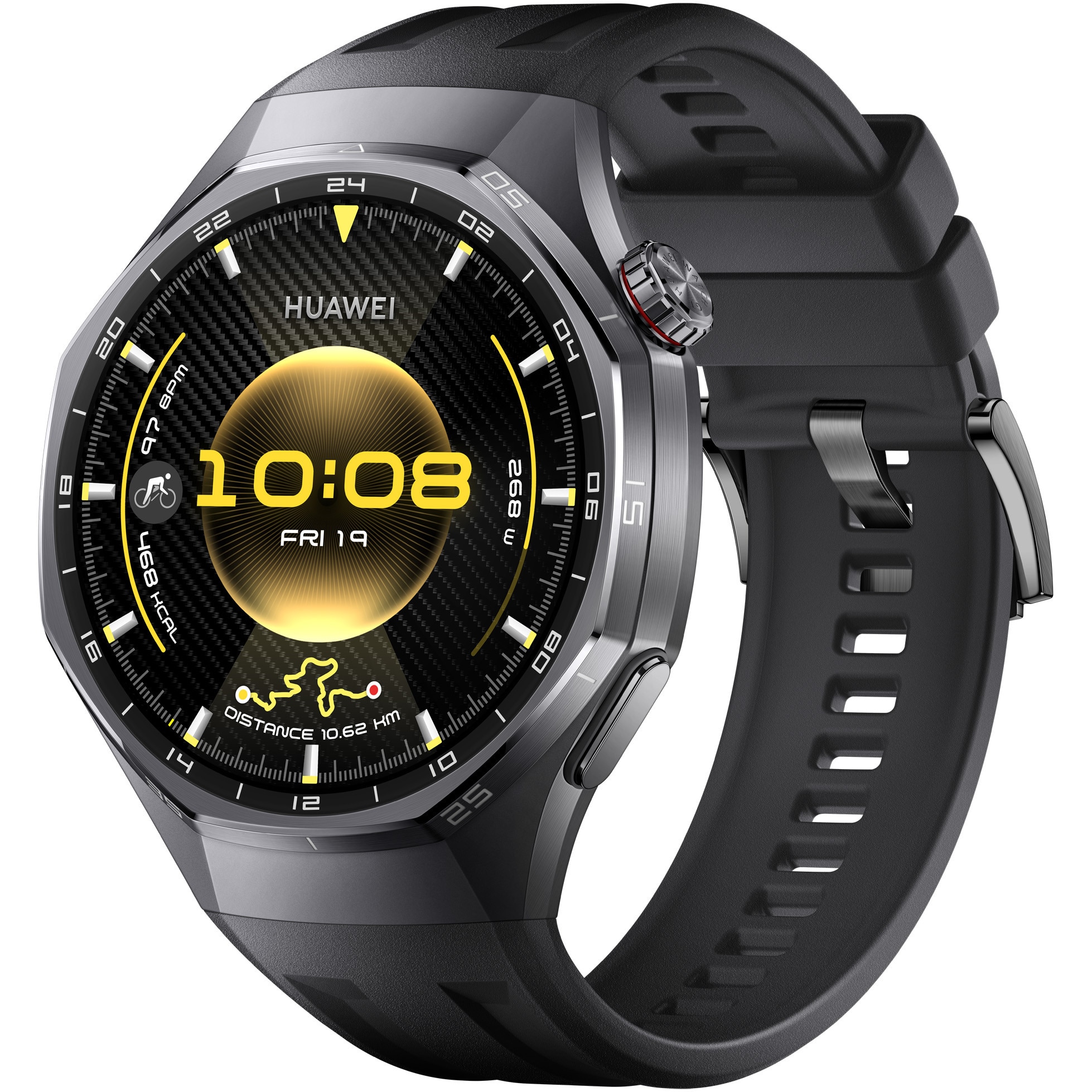 Smartwatch Huawei Watch GT 6 Pro, 46MM, Black Titanium Alloy Case