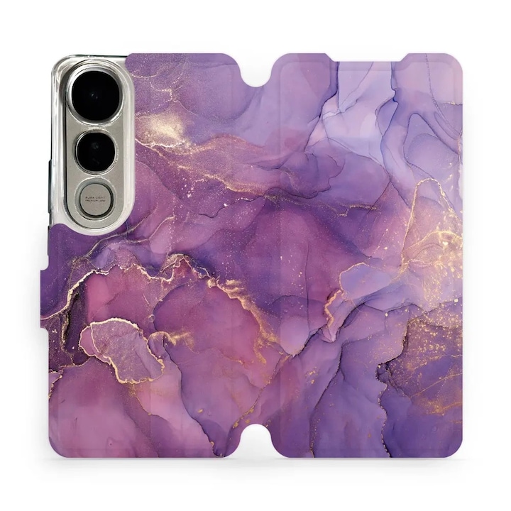 Калъф, Mobiwear - Book - VP20S за Vivo V50 Lite 4G, Лилаво