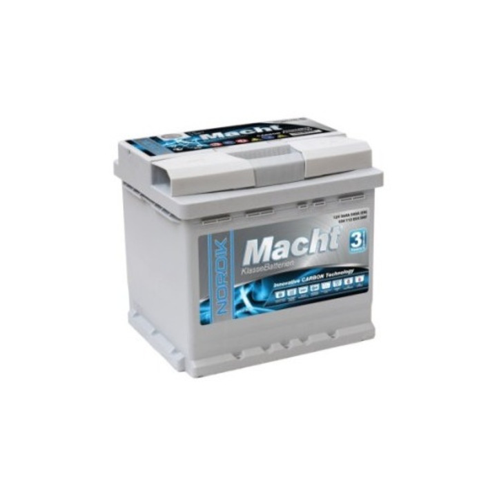 Baterie Auto, Macht NORDIK 12V 56Ah, 540 A, 207x175x190mm