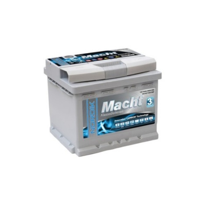 Baterie Auto, Macht NORDIK 12V 50Ah, 500 A, 207x175x175mm