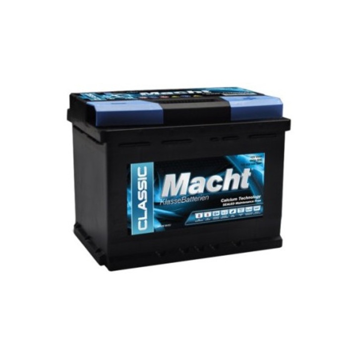 Автомобилен акумулатор, Macht 12V 55 Ah, 480 A, 242X175X190mm