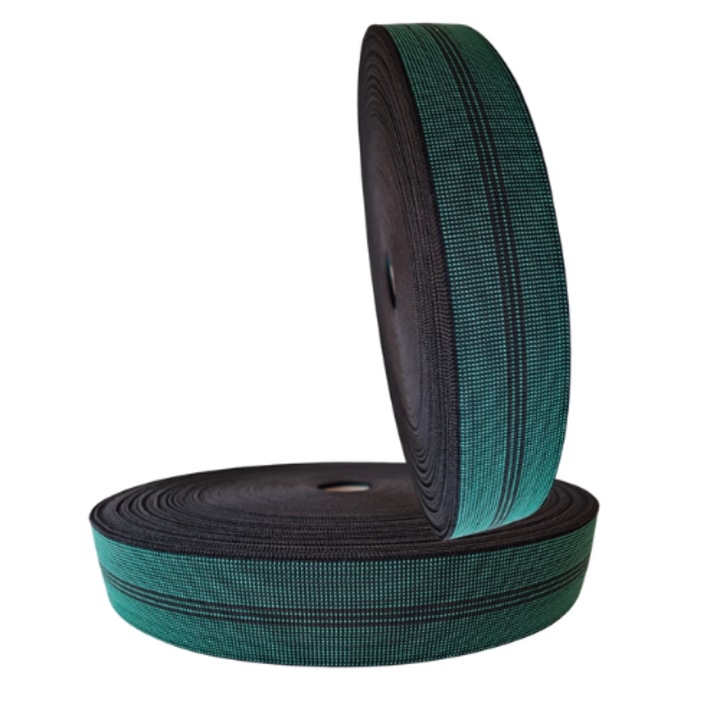 Еластична текстилна лента с еластичност 80%, ширина 6 см, дължина 100 м