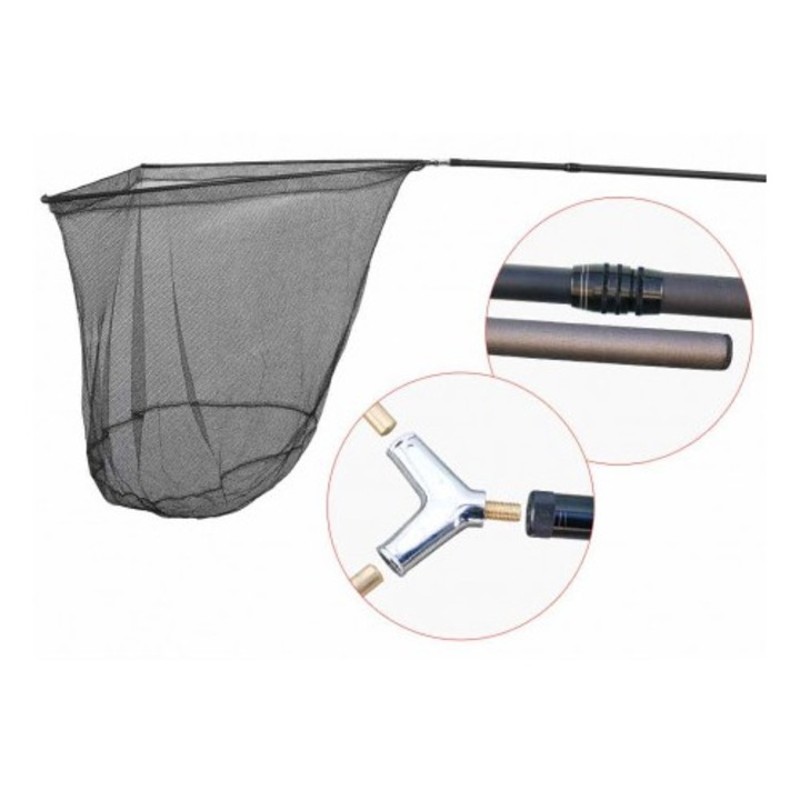 Minciog standard Baracuda, triunghiular, carbon telescopic, 2, 75m, 1, 10m x 0, 80m