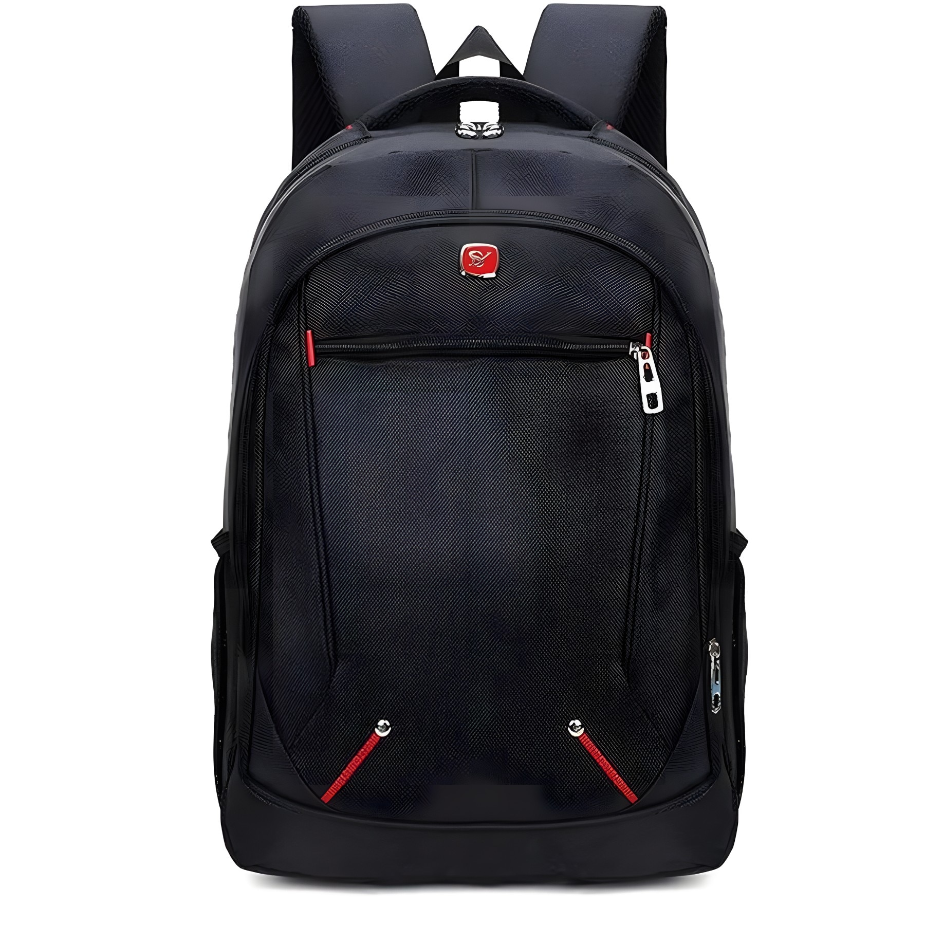 Rucsac pentru Laptop RETOO Glam, Material Oxford, Impermeabil, Fermoar, Capacitate 30 L, Destinatie Scoala, Serviciu, Calatorie, Negru