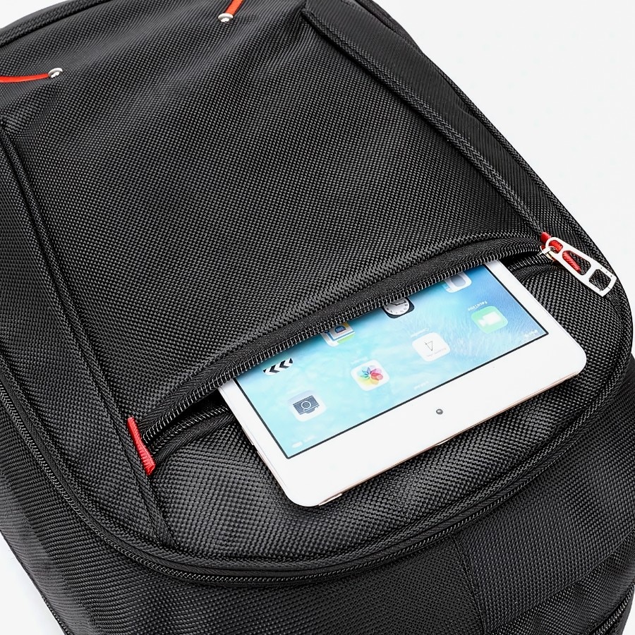 Rucsac pentru Laptop RETOO Glam, Material Oxford, Impermeabil, Fermoar, Capacitate 30 L, Destinatie Scoala, Serviciu, Calatorie, Negru