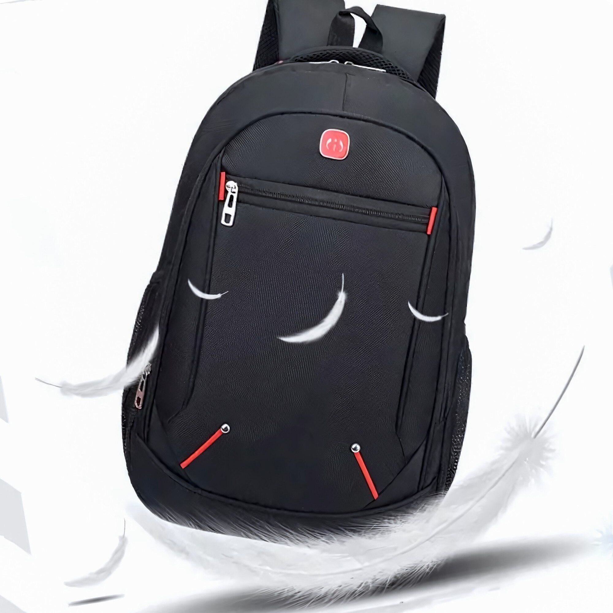 Rucsac pentru Laptop RETOO Glam, Material Oxford, Impermeabil, Fermoar, Capacitate 30 L, Destinatie Scoala, Serviciu, Calatorie, Negru