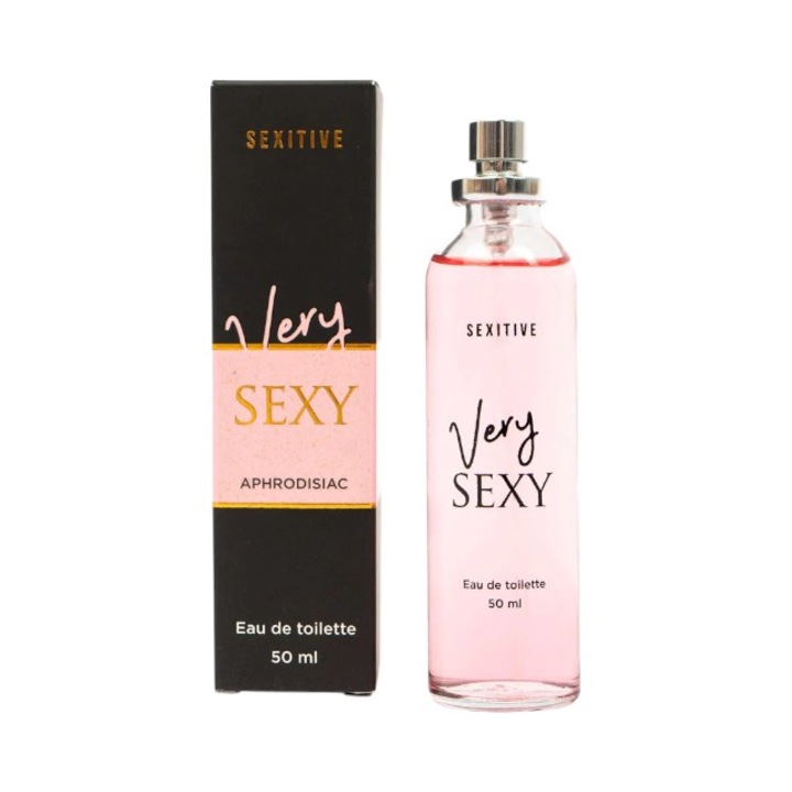 Parfum cu feromoni SEXITIVE Very Sexy, pentru femei, note de migdale, lamaie si cacao, 50 ml